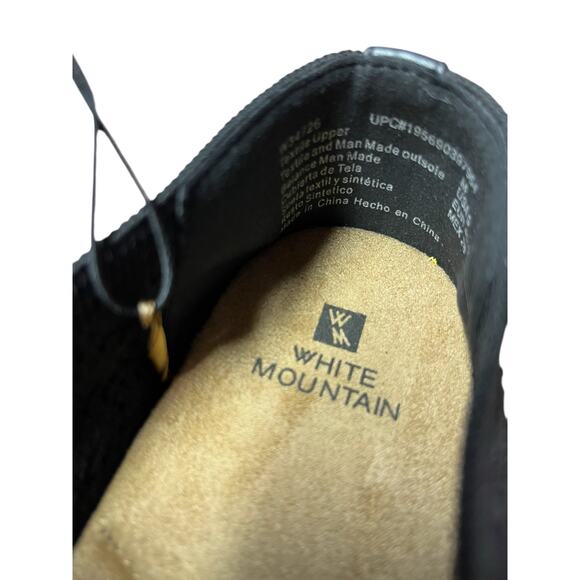 White Mountain Knit Stretch Bling Sneakers - New with Tags! 9 Black - Picture 10 of 12